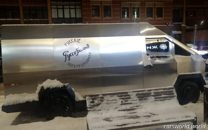 La Cybervan rusa parece un camión Tesla de ciencia ficción que se rindió | Carscoops